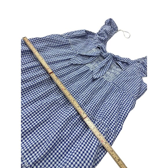 Old Navy Blue & White Gingham Tiered Sundress Size L - Picture 8 of 9
